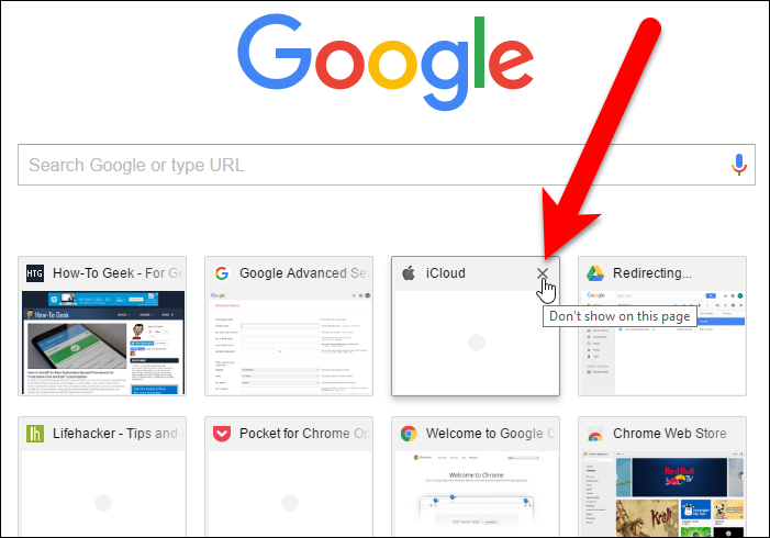 remove most visited chrome